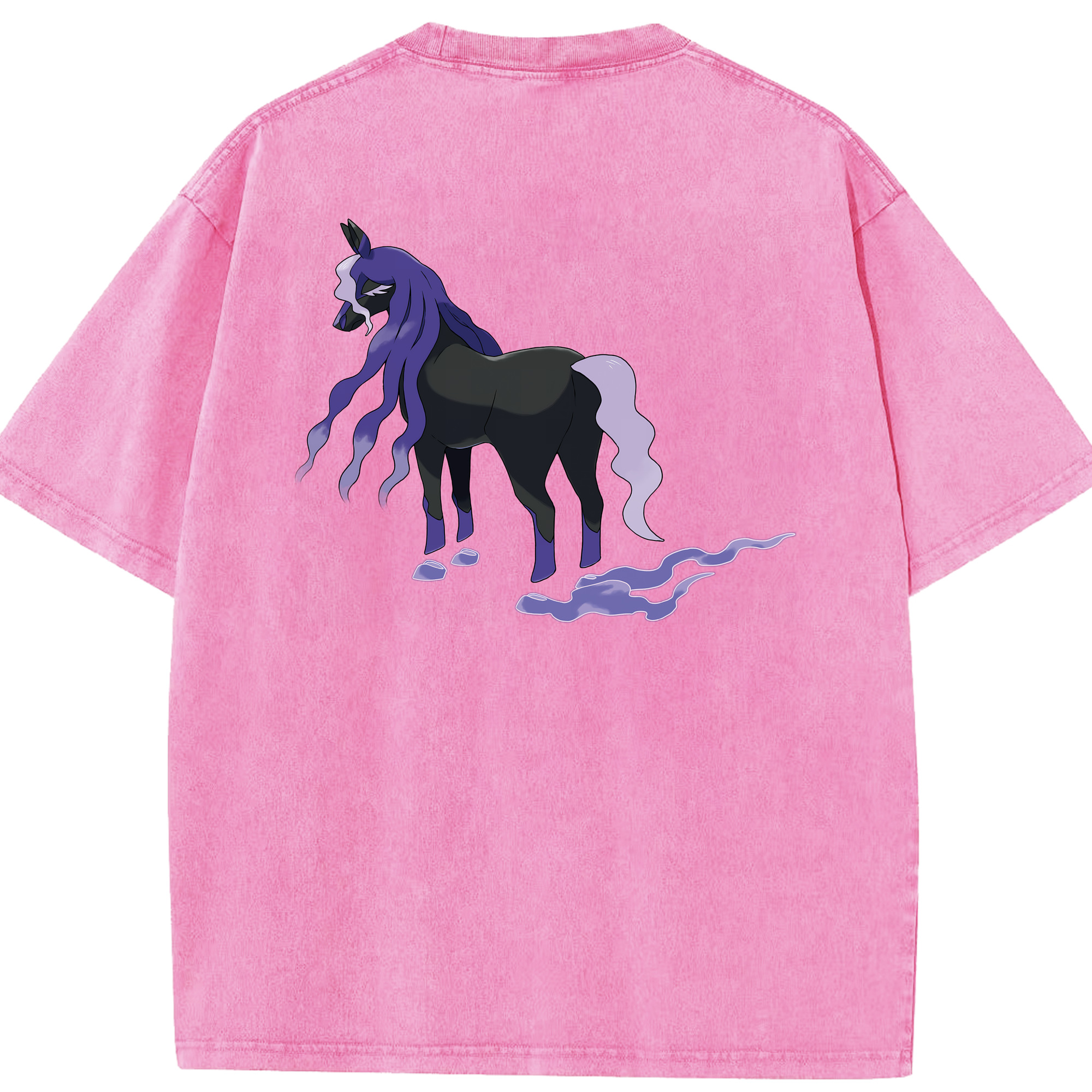 （画像用） ポケットモンスター Pokémon 綿100% ヴィンテージ風 半袖Tシャツ（背面プリント）